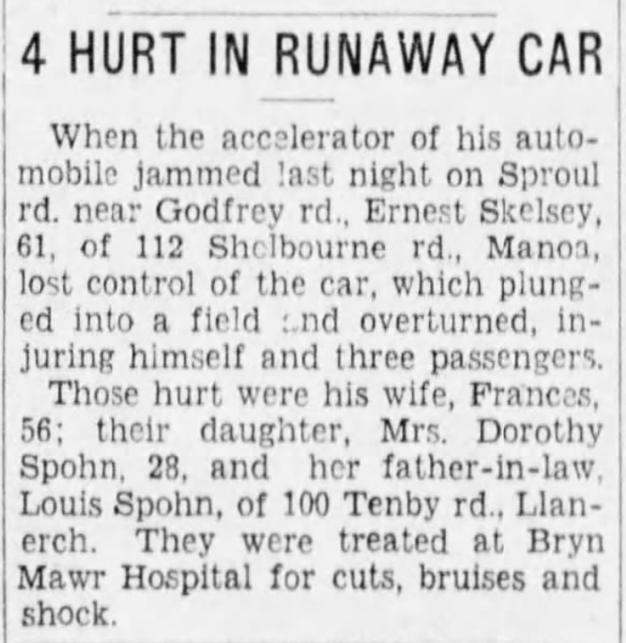 Louis Spohn crashes